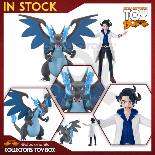 Pokemon Scale World Kalos Region - Professor Augustine Sycamore and Mega Charizard