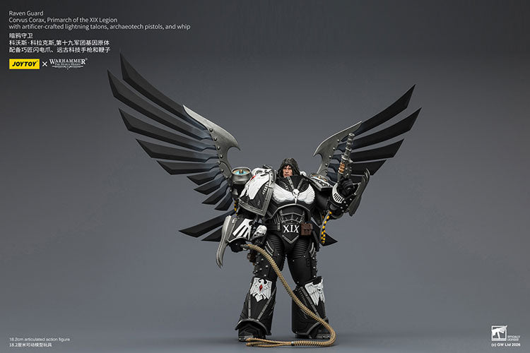Joytoy 1/18 Warhammer the Horus Heresy Raven Guard - Corvus Corax, Primarch of the XIX Legion