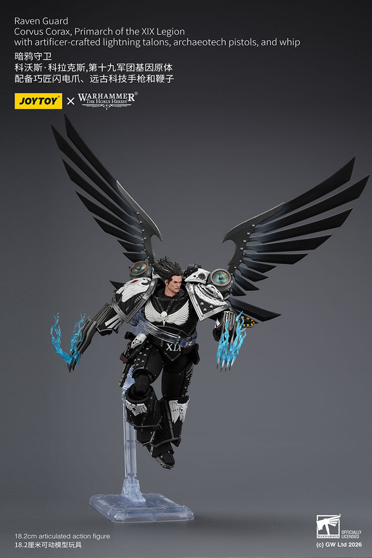 Joytoy 1/18 Warhammer the Horus Heresy Raven Guard - Corvus Corax, Primarch of the XIX Legion