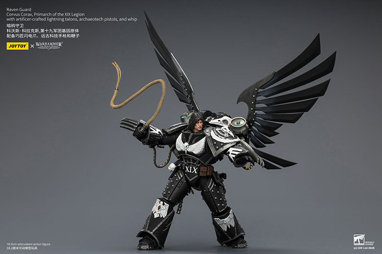 Joytoy 1/18 Warhammer the Horus Heresy Raven Guard - Corvus Corax, Primarch of the XIX Legion