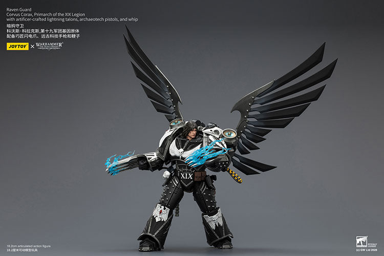 Joytoy 1/18 Warhammer the Horus Heresy Raven Guard - Corvus Corax, Primarch of the XIX Legion