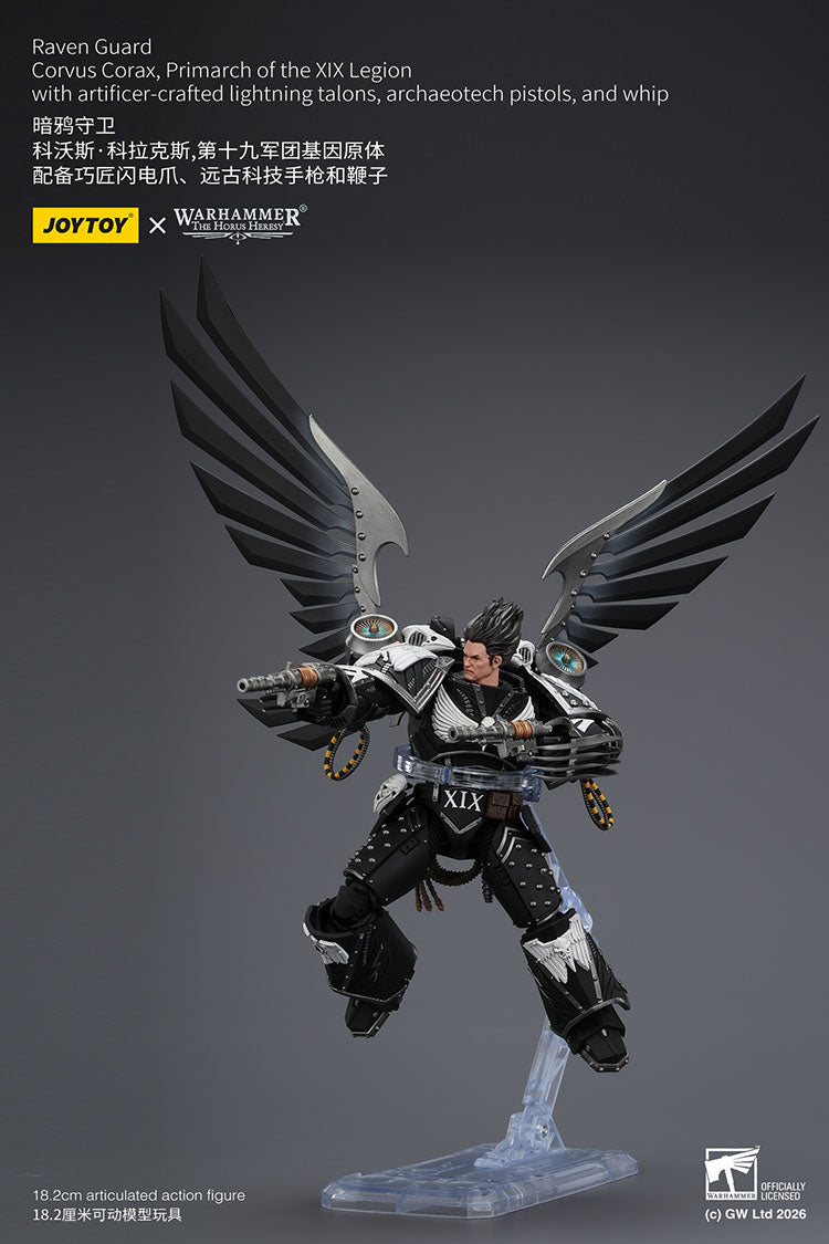 Joytoy 1/18 Warhammer the Horus Heresy Raven Guard - Corvus Corax, Primarch of the XIX Legion