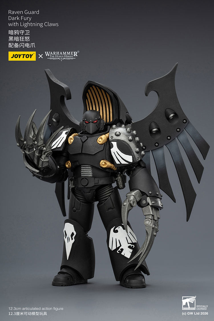 Joytoy 1/18 Warhammer the Horus Heresy Raven Guard Dark Fury with Lightning Claws