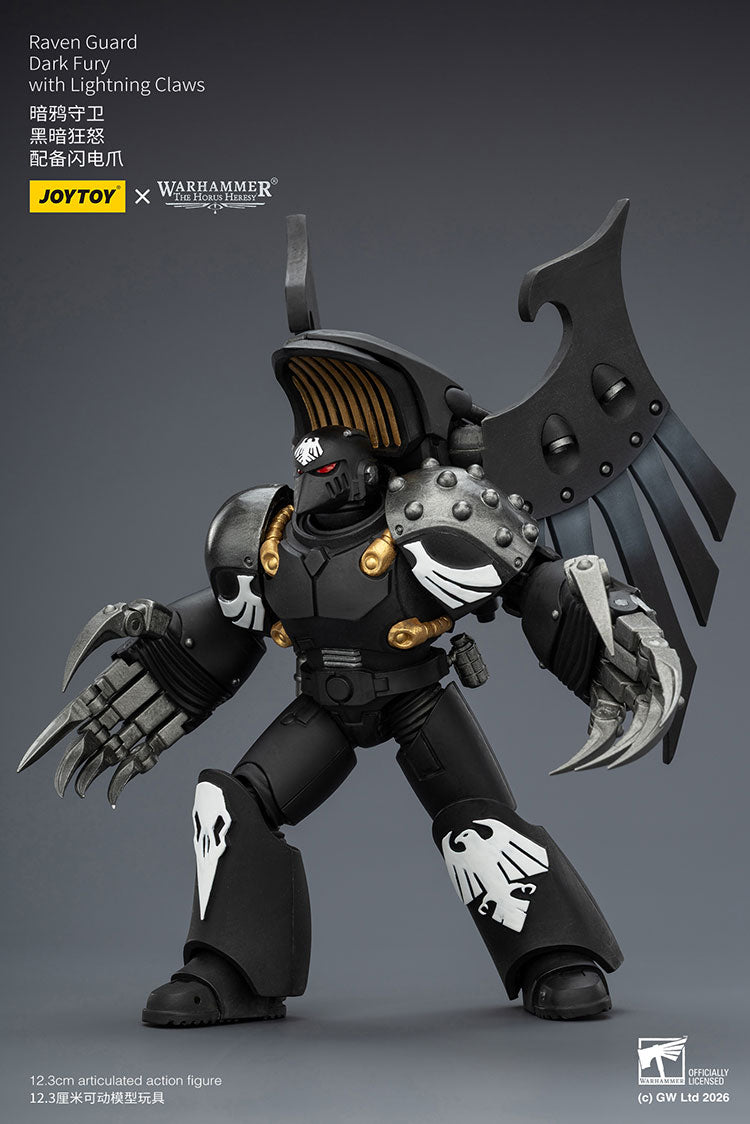 Joytoy 1/18 Warhammer the Horus Heresy Raven Guard Dark Fury with Lightning Claws