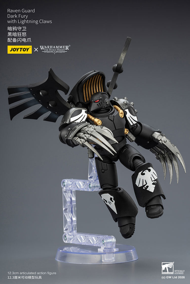 Joytoy 1/18 Warhammer the Horus Heresy Raven Guard Dark Fury with Lightning Claws
