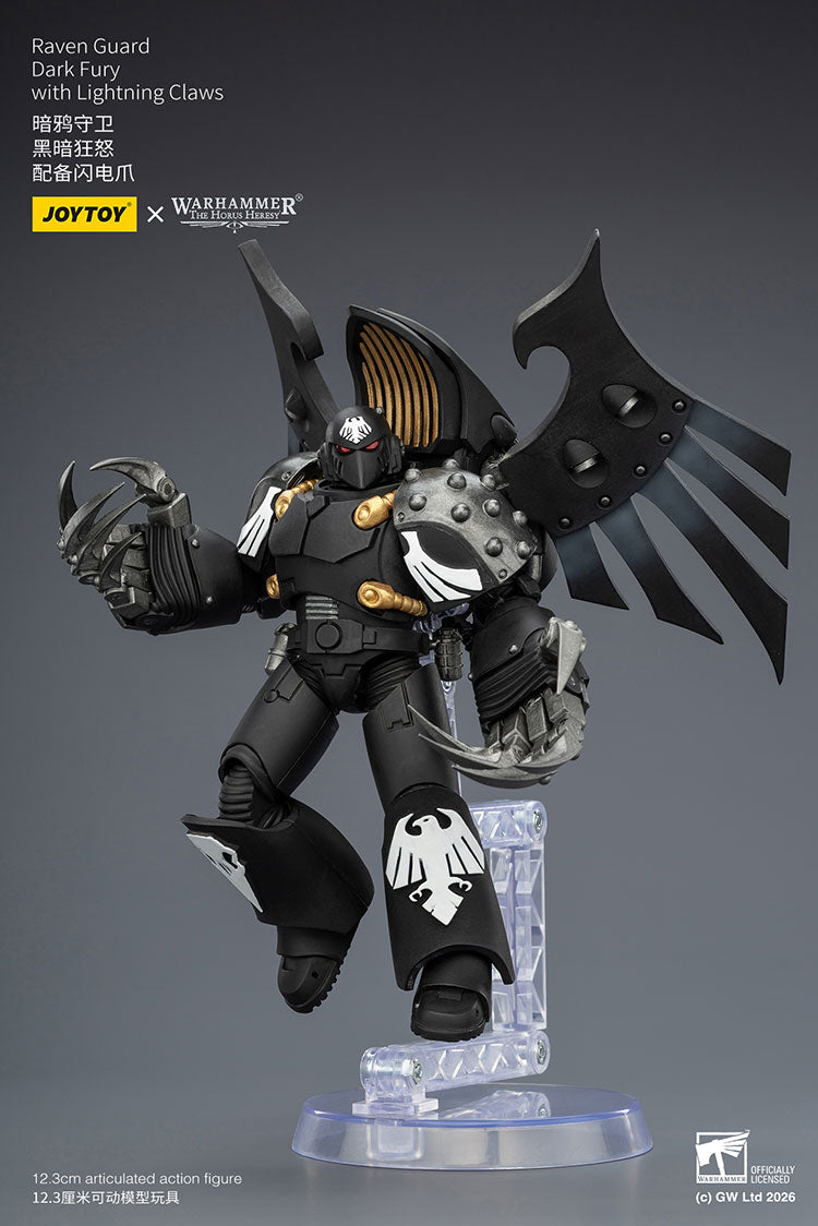 Joytoy 1/18 Warhammer the Horus Heresy Raven Guard Dark Fury with Lightning Claws