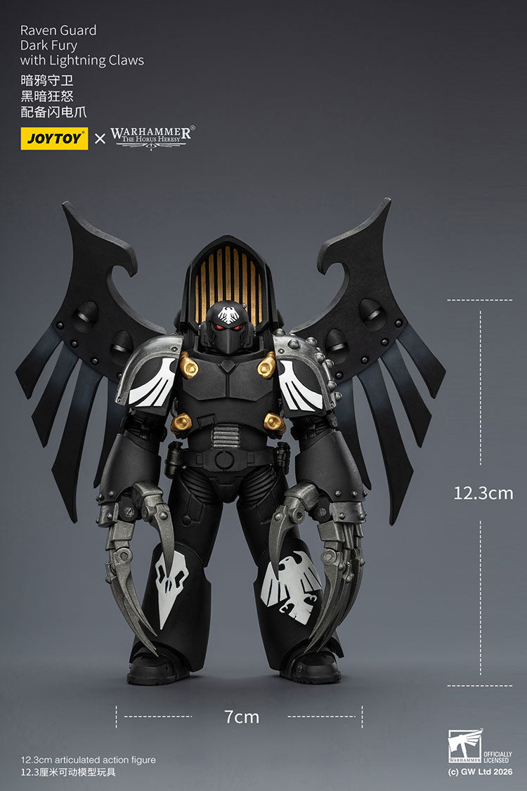 Joytoy 1/18 Warhammer the Horus Heresy Raven Guard Dark Fury with Lightning Claws