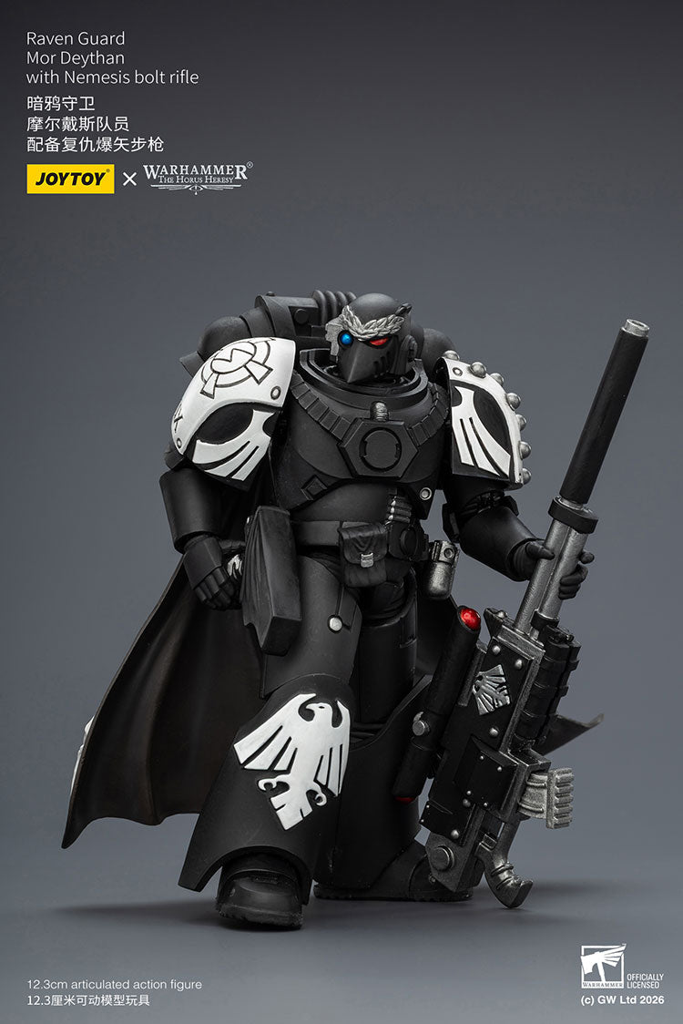 Joytoy 1/18 Warhammer The Horus Heresy Raven Guard - Mor Deythan with Nemesis bolt rifle