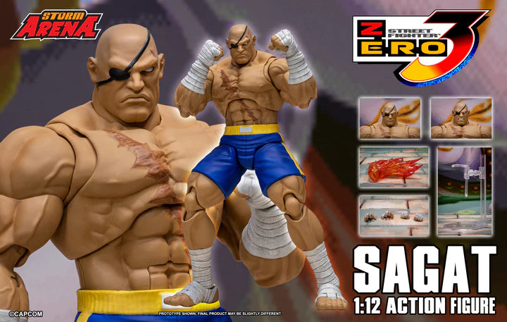 Storm Arena 1/12 Street Fighter Zero 3 - Sagat [Dented Box]