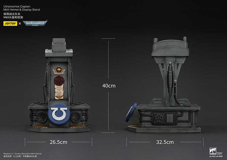 Joytoy Warhammer 40k Ultramarines Captain MkX Helmet