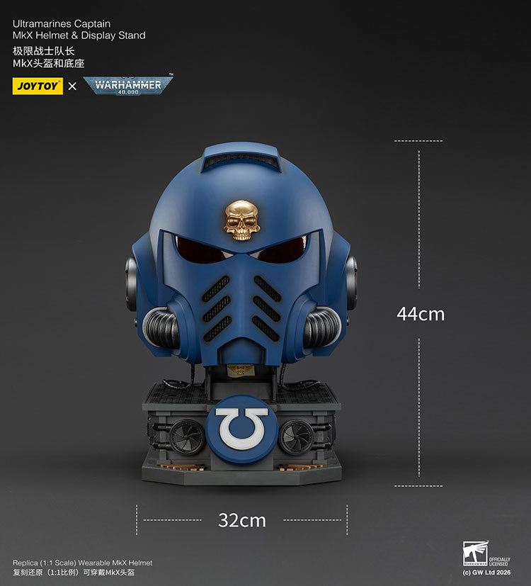 Joytoy Warhammer 40k Ultramarines Captain MkX Helmet