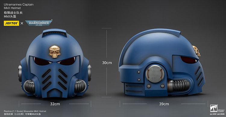 Joytoy Warhammer 40k Ultramarines Captain MkX Helmet