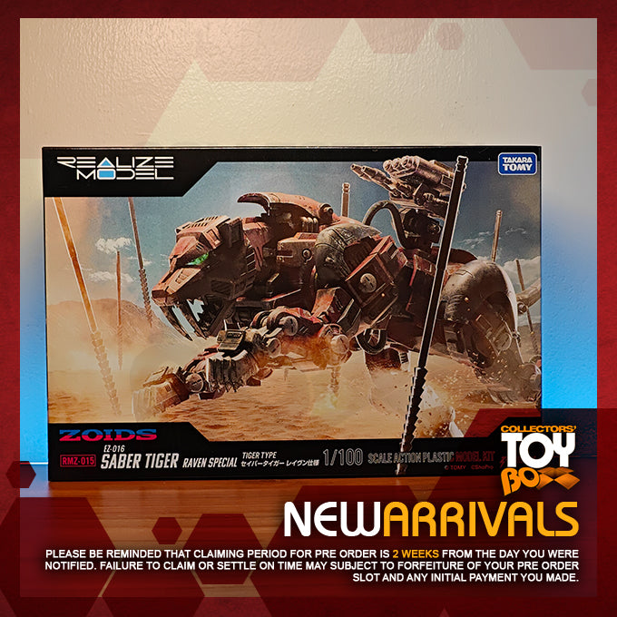 Takara Tomy Realize Model Zoids RMZ-015 Saber Tiger Raven Special Tiger Type [Model Kit]