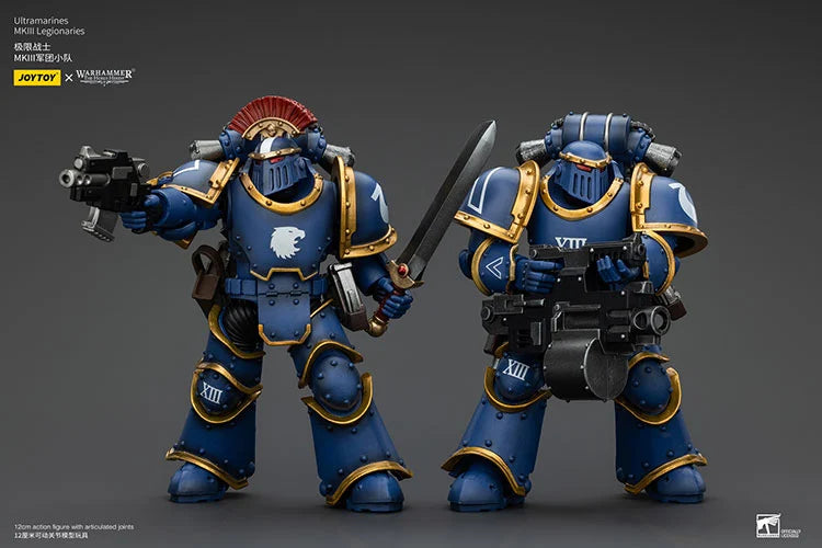 Joytoy 1/18 Warhammer The Horus Heresy Ultramarines - Legion MKIII Tactical Support Squad Legionary with Heavy Bolter