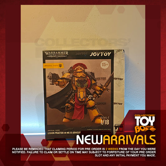 Joytoy 1/18 Warhammer The Horus Heresy Imperial Fists Legion Praetor in Mk III Armour