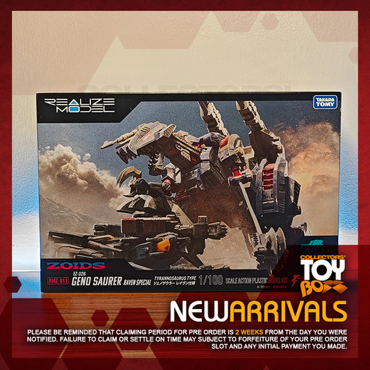 Takara Tomy Zoids RMZ-011 Geno Saurer Raven Version