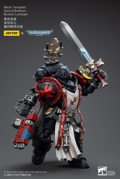 Joytoy 1/18 Warhammer 40K Black Templars Sword Brethren Brother Lombast