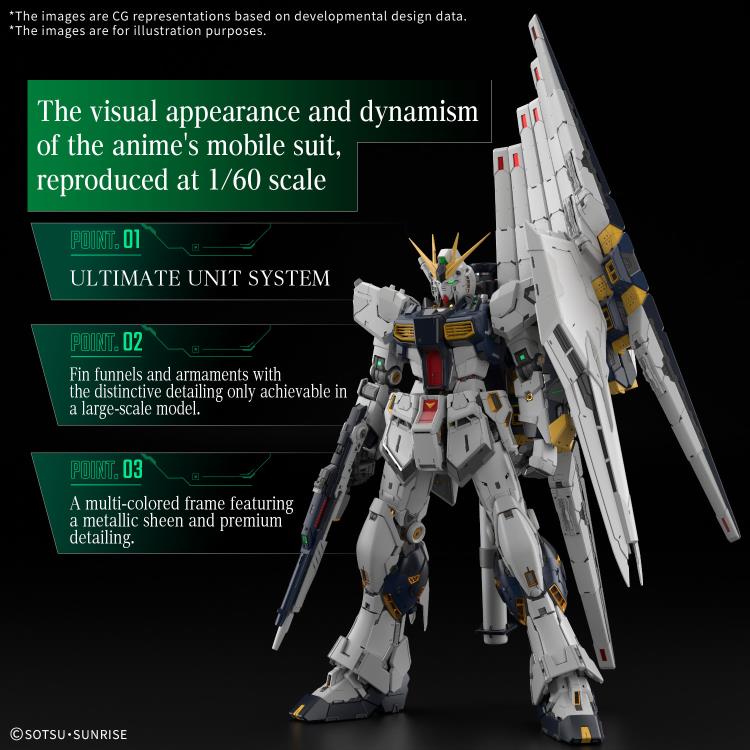 Bandai 1/60 Perfect Grade PG Unleashed RX-93 Nu Gundam [Model Kit]
