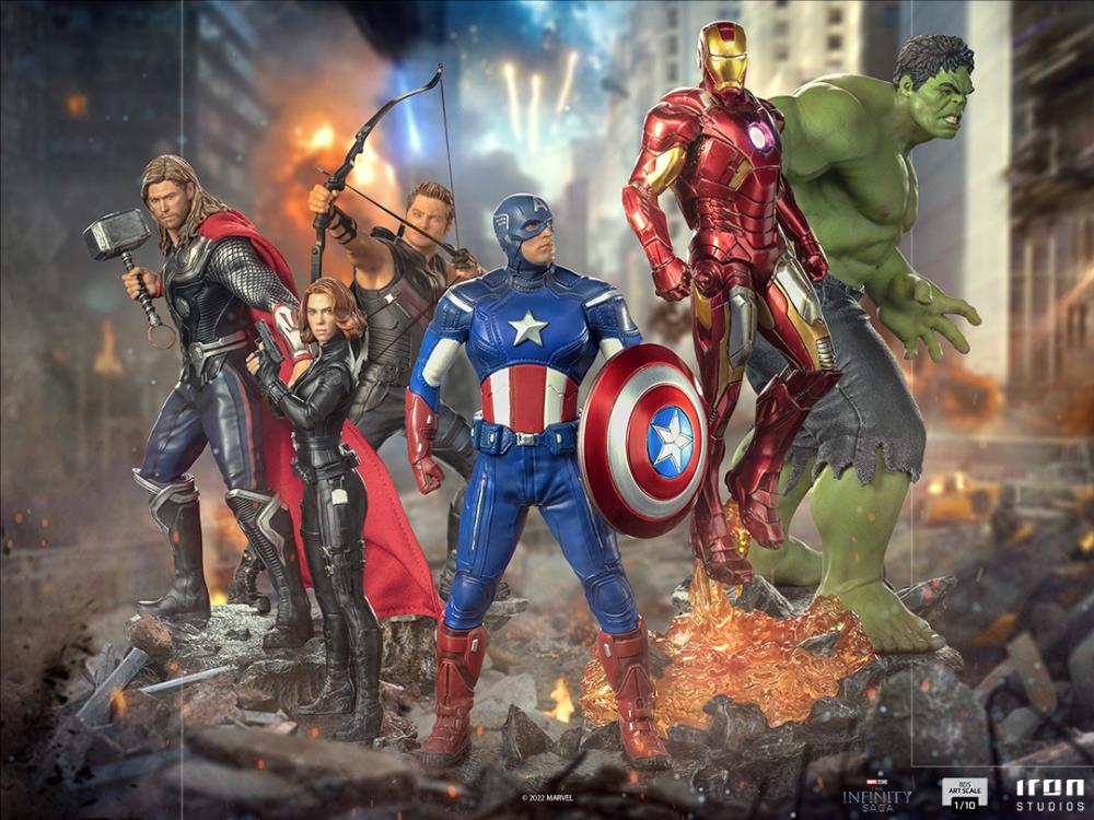 Iron Studios Art Scale 1/10 Marvel The Infinity Saga Iron Man Battle of NY