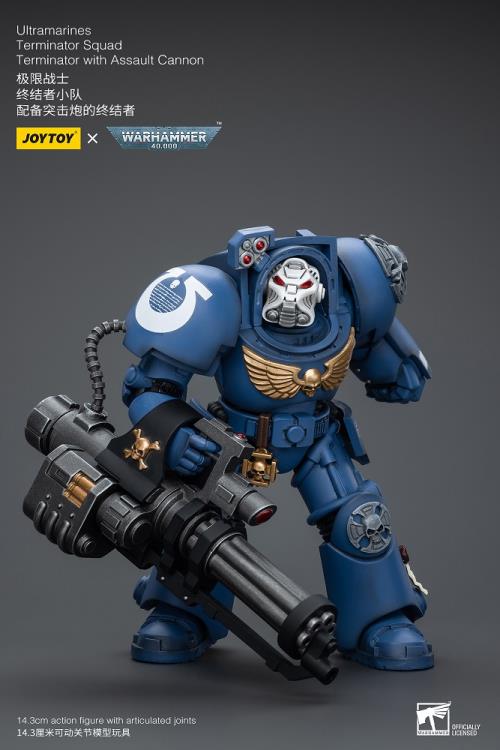 Joytoy 1/18 Warhammer 40k Ultramarines Terminator Squad Terminator with Assault Cannon (2025)