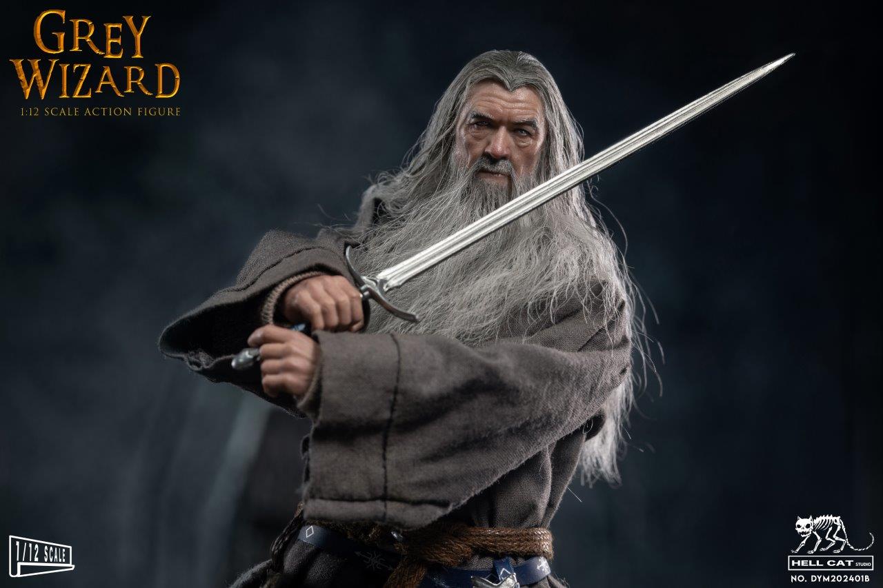 [BUNDLE] Hell Cat Studio 1/12 Grey Wizard Vs Abyss Demon Balrog Statue