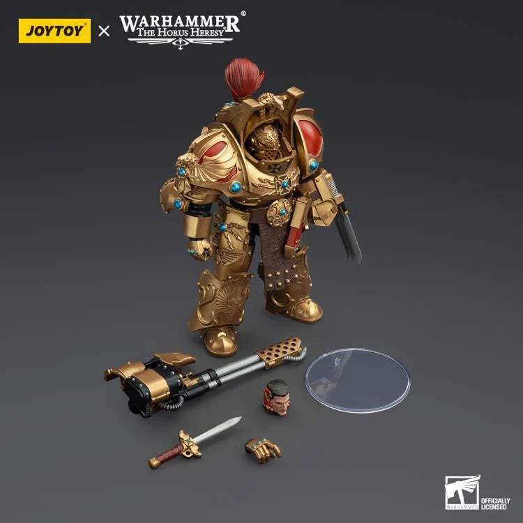 Joytoy 1/18 Warhammer The Horus Heresy Legio Custodes Aquilon Terminator Squad Aquilon with Infernus Firepike