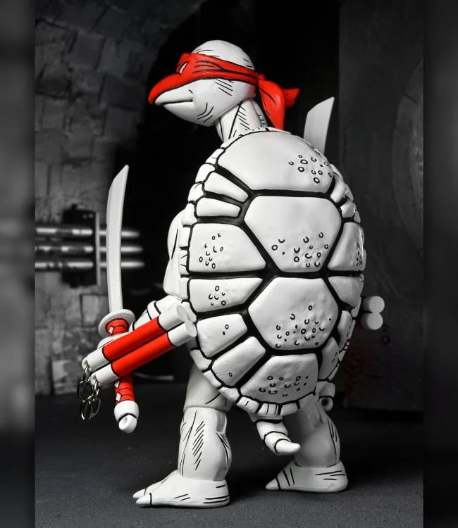 Neca Teenage Mutant Ninja Turtles The First Sketch Turtles (Black & White) 2-Pack