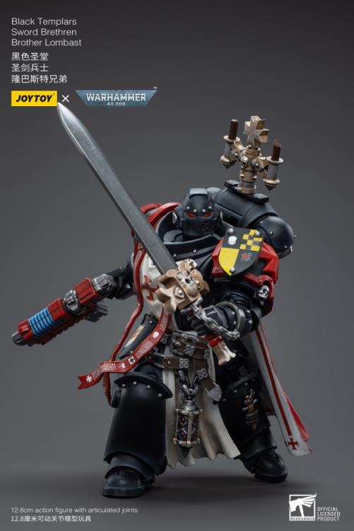 Joytoy 1/18 Warhammer 40K Black Templars Sword Brethren Brother Lombast