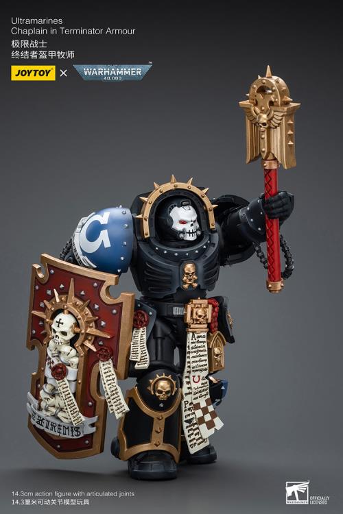 Joytoy 1/18 Warhammer 40k Ultramarines - Chaplain in Terminator Armour