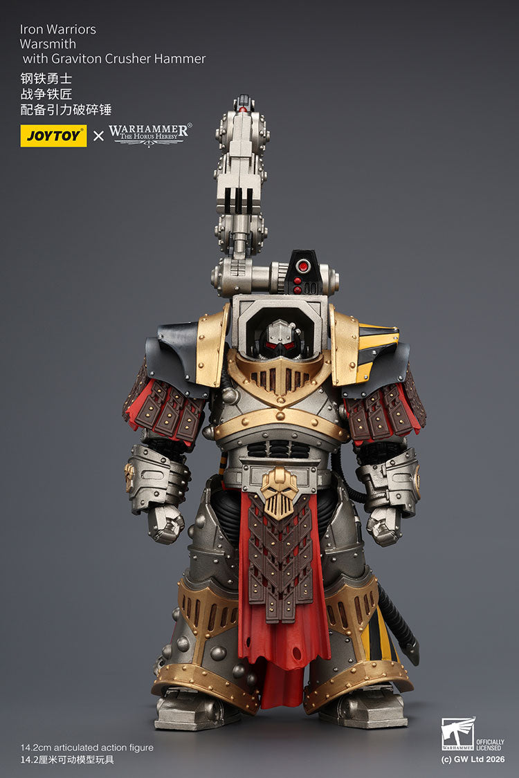 Joytoy 1/18 Warhammer The Horus Heresy Iron Warriors Warsmith with Graviton Crusher Hammer