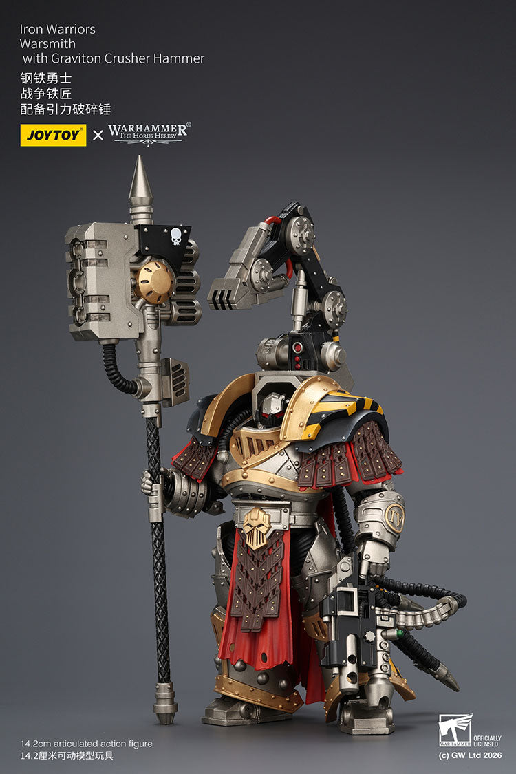 Joytoy 1/18 Warhammer The Horus Heresy Iron Warriors Warsmith with Graviton Crusher Hammer