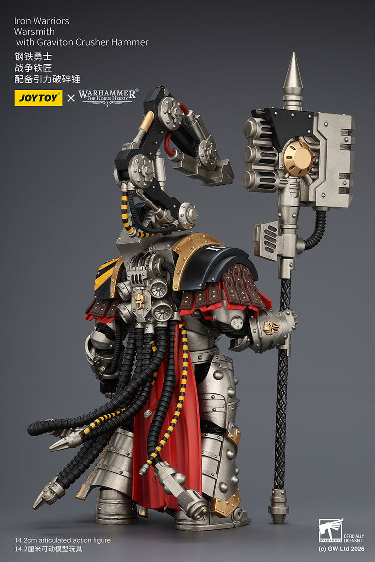 Joytoy 1/18 Warhammer The Horus Heresy Iron Warriors Warsmith with Graviton Crusher Hammer