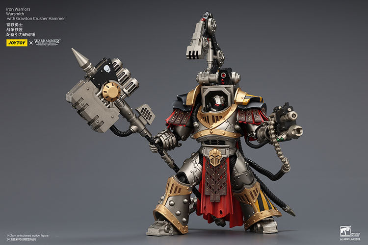 Joytoy 1/18 Warhammer The Horus Heresy Iron Warriors Warsmith with Graviton Crusher Hammer