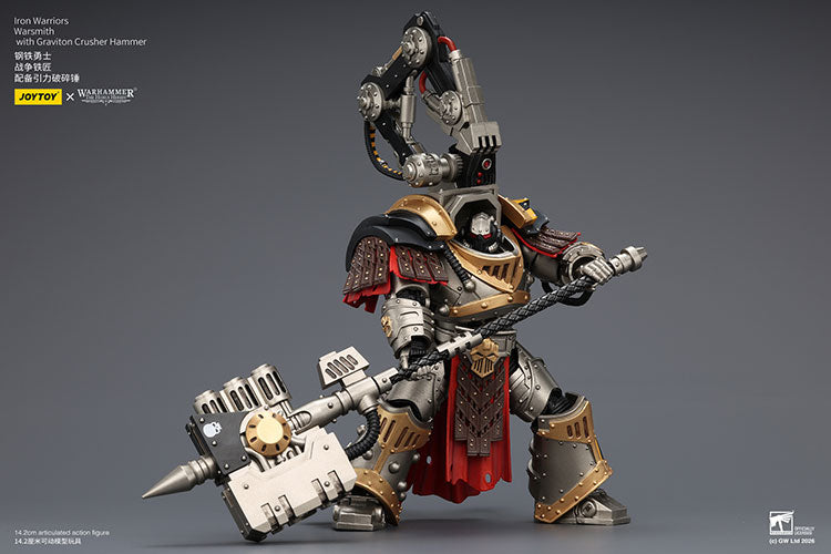 Joytoy 1/18 Warhammer The Horus Heresy Iron Warriors Warsmith with Graviton Crusher Hammer