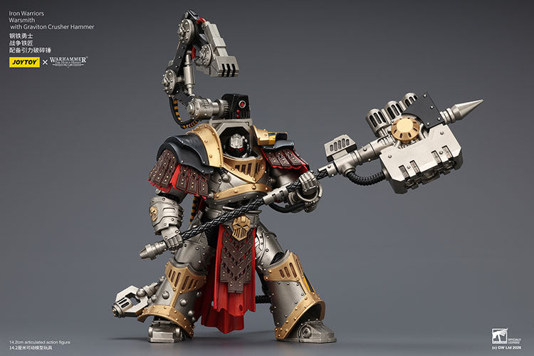 Joytoy 1/18 Warhammer The Horus Heresy Iron Warriors Warsmith with Graviton Crusher Hammer