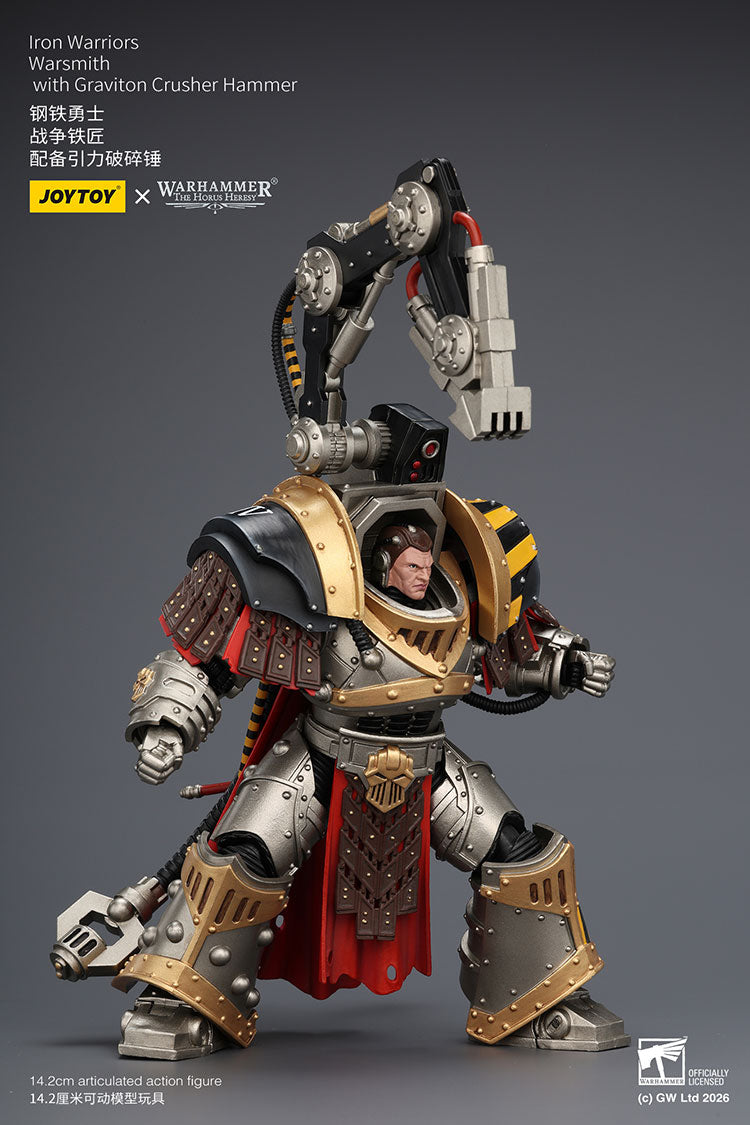 Joytoy 1/18 Warhammer The Horus Heresy Iron Warriors Warsmith with Graviton Crusher Hammer