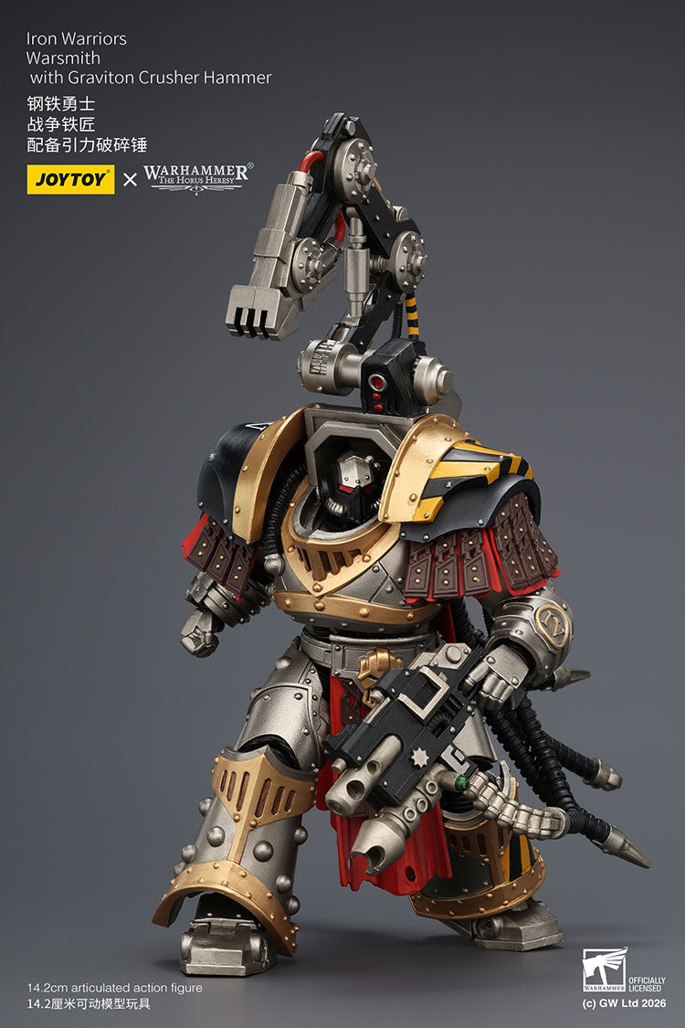 Joytoy 1/18 Warhammer The Horus Heresy Iron Warriors Warsmith with Graviton Crusher Hammer