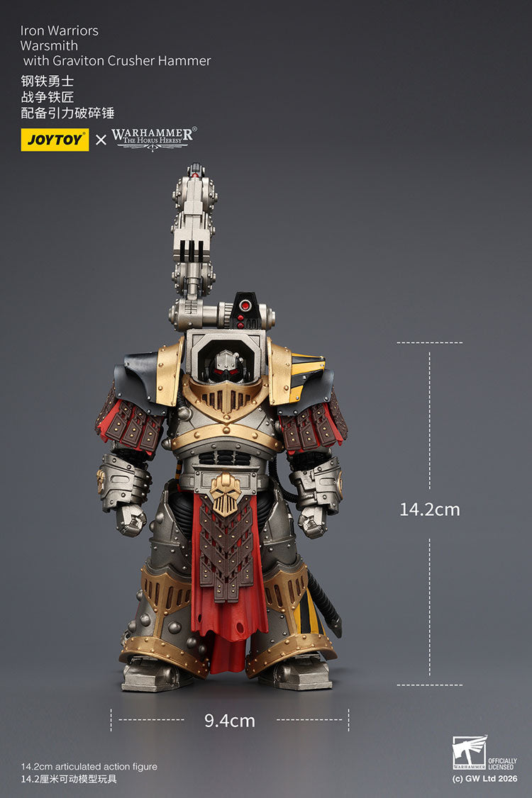 Joytoy 1/18 Warhammer The Horus Heresy Iron Warriors Warsmith with Graviton Crusher Hammer