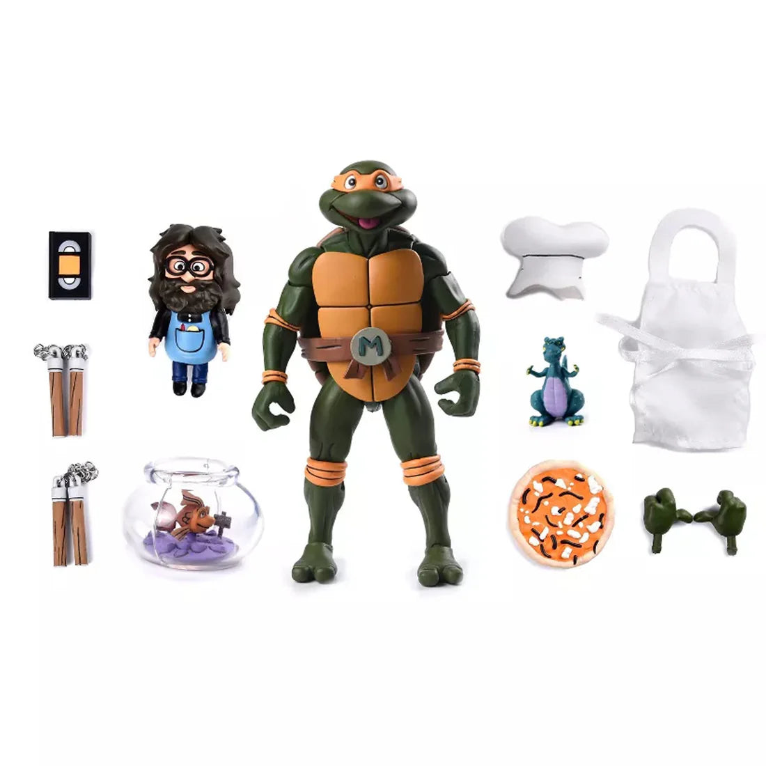 Neca Ultimate Teenage Mutant Ninja Turtles Pizza Club Set of 4 (VHS)