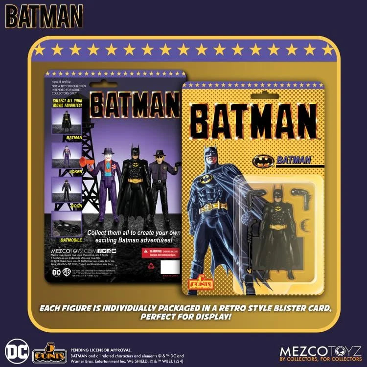 Mezco Toyz 5 Points DC Batman 1989