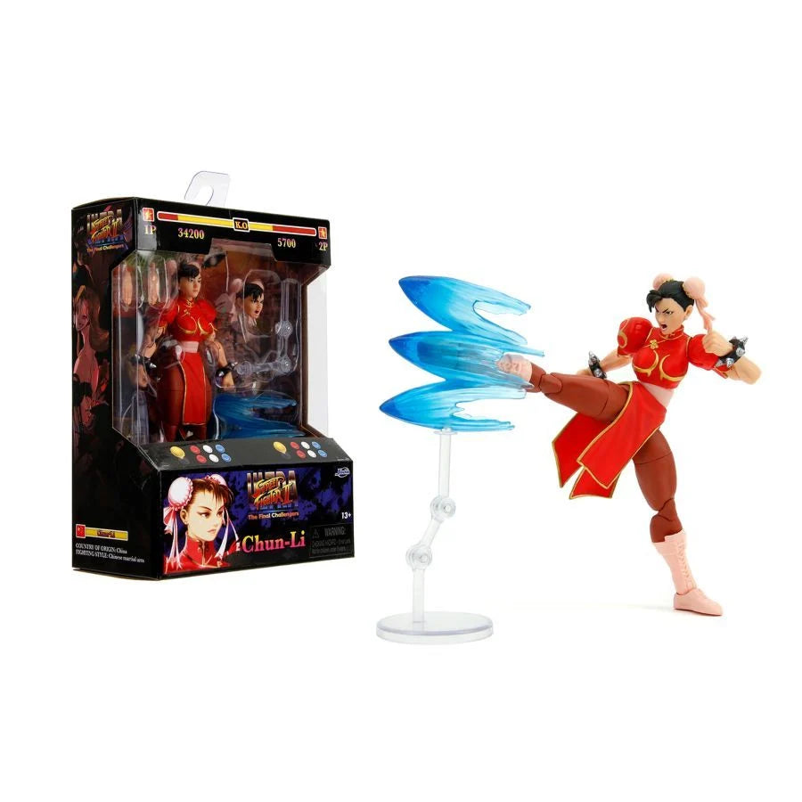 Jada Toys Ultra Street Fighter II: The Final Challengers - Chun-Li (Player 2 Red Version)