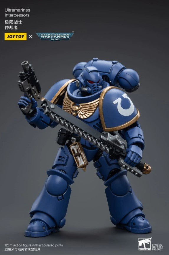 Joytoy 1/18 Warhammer 40k Ultramarines Intercessor with Auto Bolt Rifle (2025 Release)