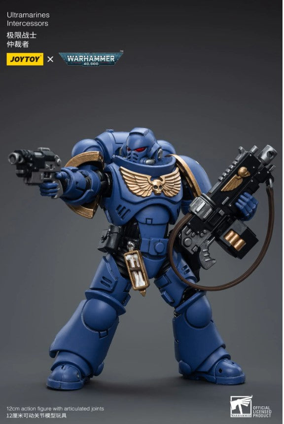 Joytoy 1/18 Warhammer 40k Ultramarines Intercessor with Auto Bolt Rifle (2025 Release)