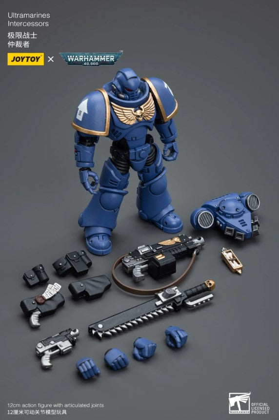 Joytoy 1/18 Warhammer 40k Ultramarines Intercessor with Auto Bolt Rifle (2025 Release)