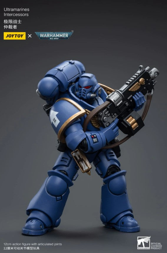 Joytoy 1/18 Warhammer 40k Ultramarines Intercessor with Auto Bolt Rifle (2025 Release)