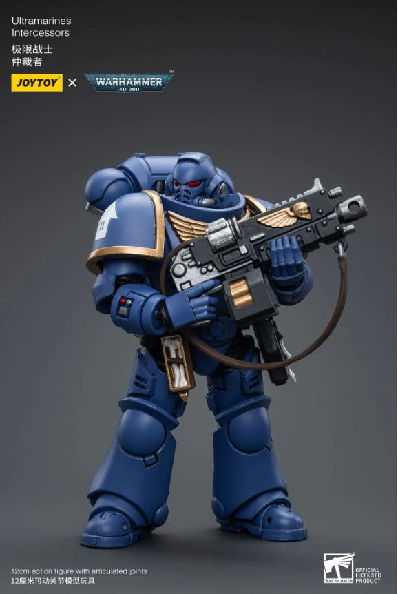 Joytoy 1/18 Warhammer 40k Ultramarines Intercessor with Auto Bolt Rifle (2025 Release)