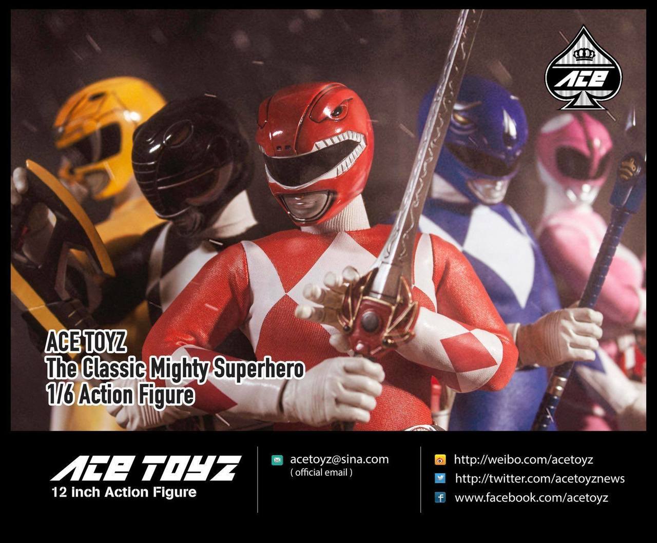 Ace Toyz 1/6 Super Hero Box Set (Mighty Morphin Power Rangers)