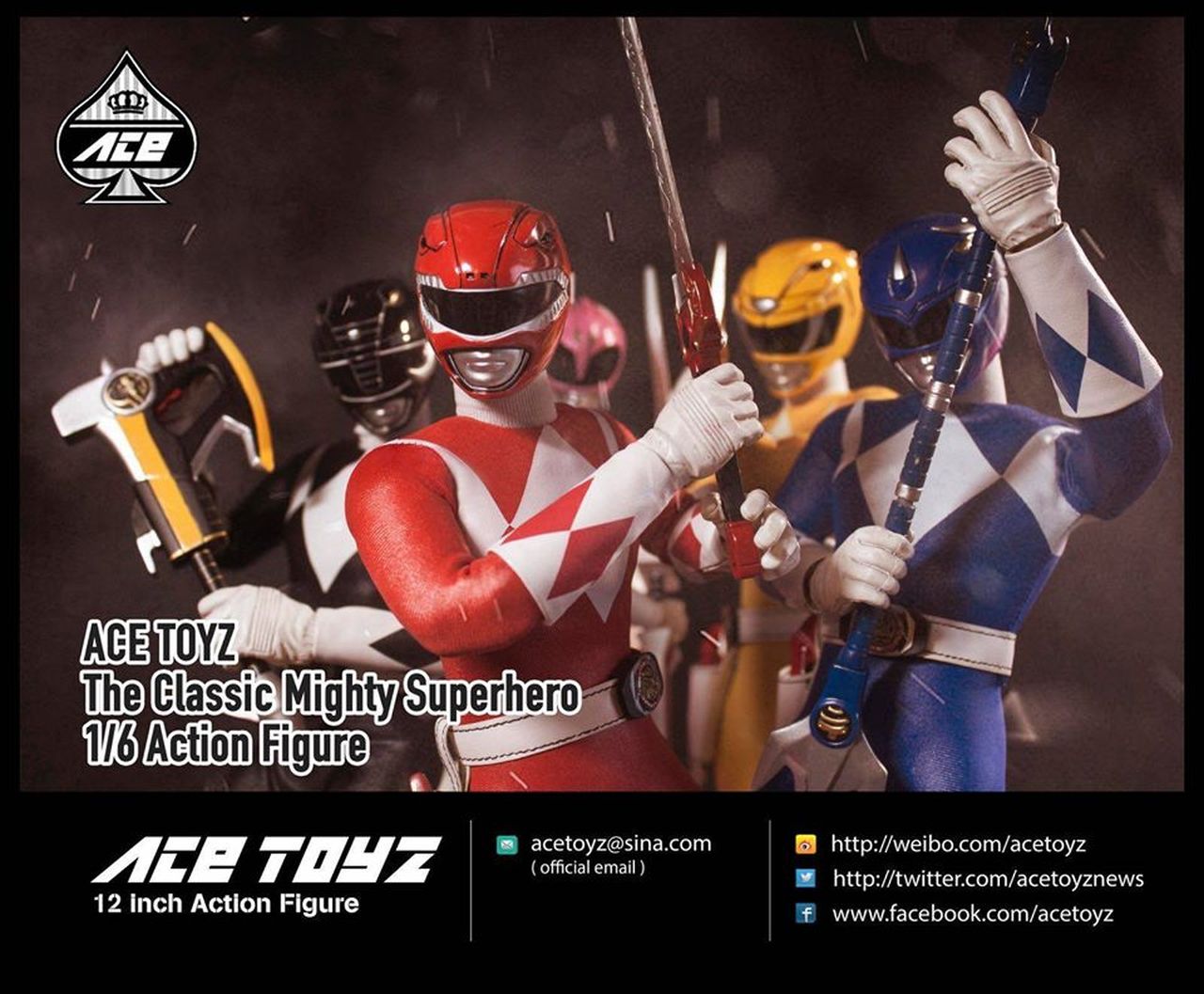 Ace Toyz 1/6 Super Hero Box Set (Mighty Morphin Power Rangers)