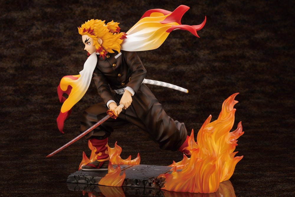 Kotobukiya Artfx-J Demon Slayer Kyojuro Rengoku [with Bonus Faceplate]