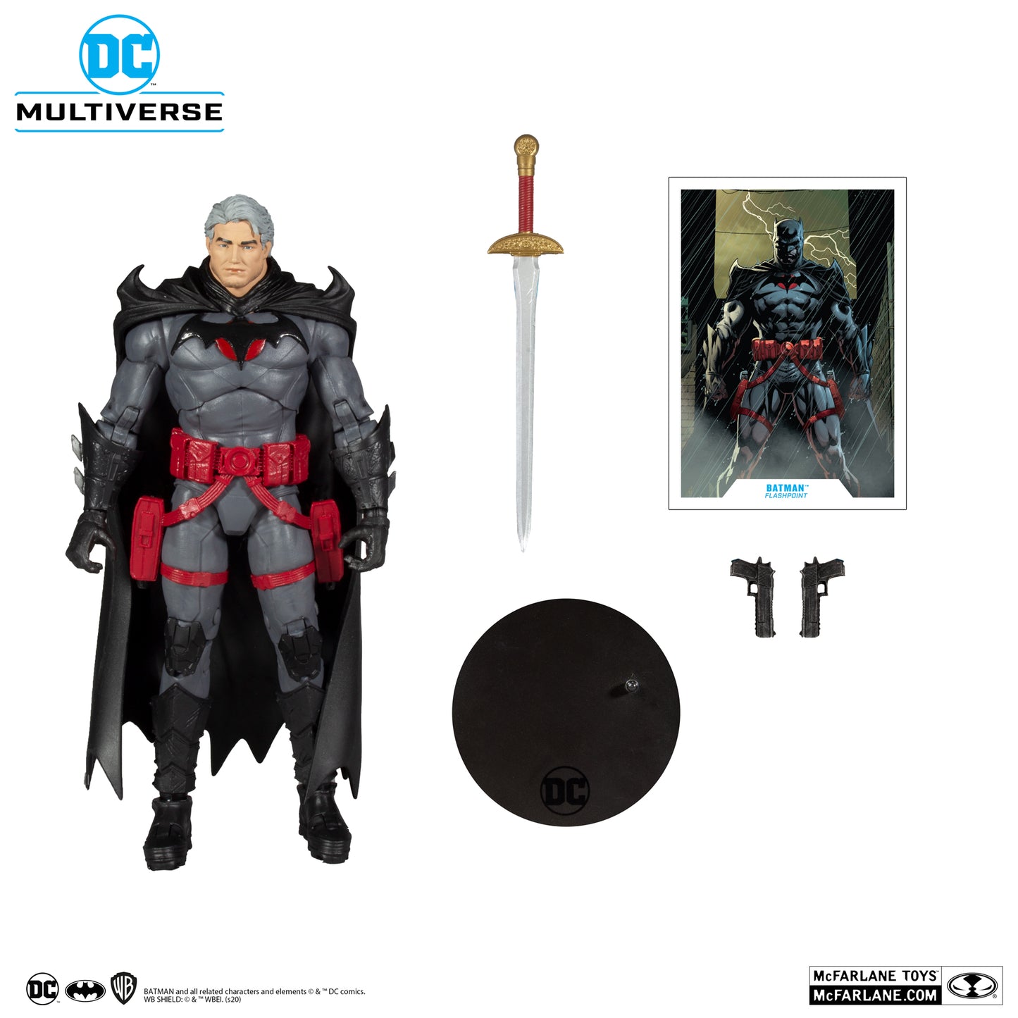 [BUNDLE] McFarlane Toys DC Rebirth Batman & Flashpoint Batman Thomas Wayne Unmasked